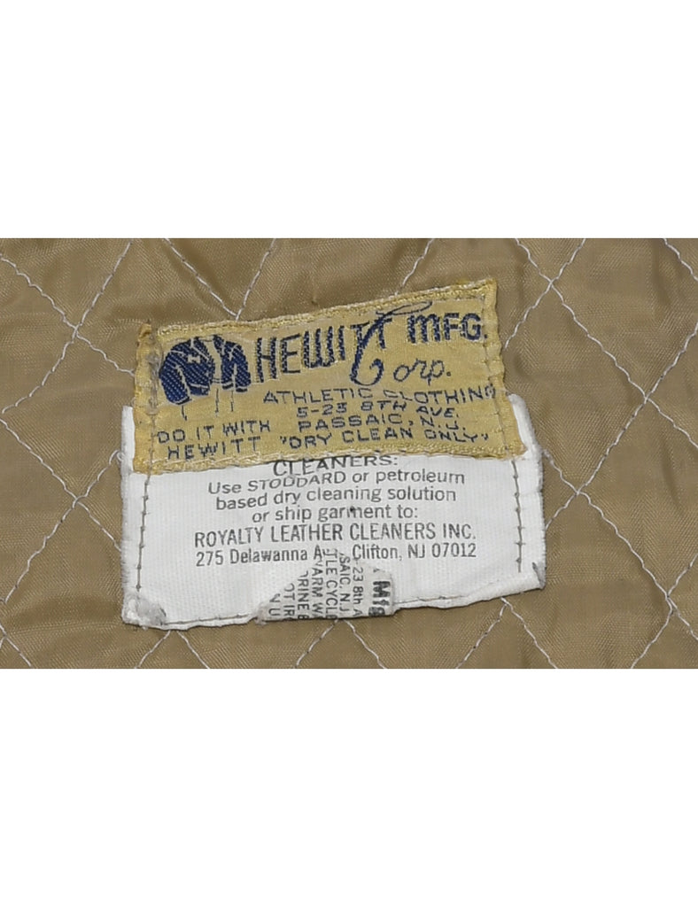 1990s North Brunswick Varsity Football Two Tone Team Jacket - XXL