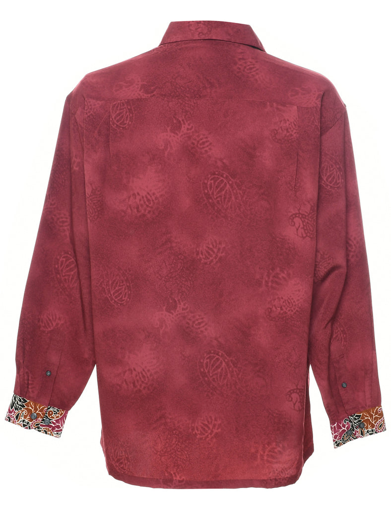 1990s Paisley Print Shirt - L