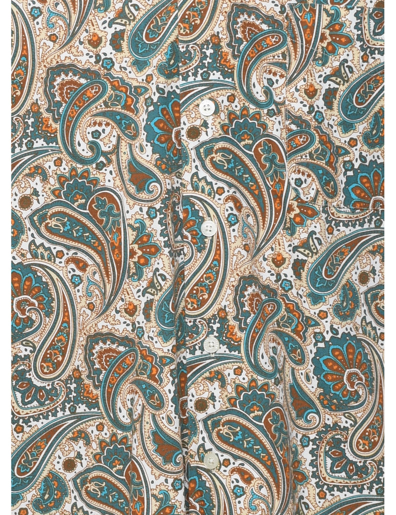 1990s Paisley Print Shirt - S