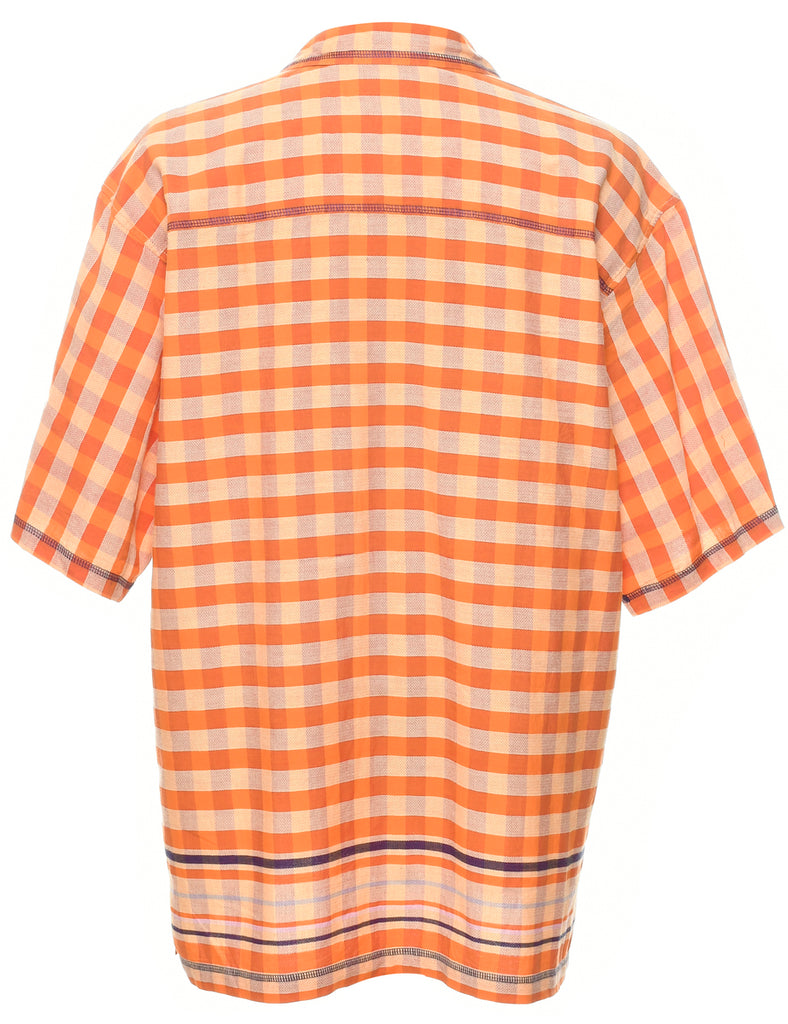 1990s Short Sleeve Checked Shirt - XL