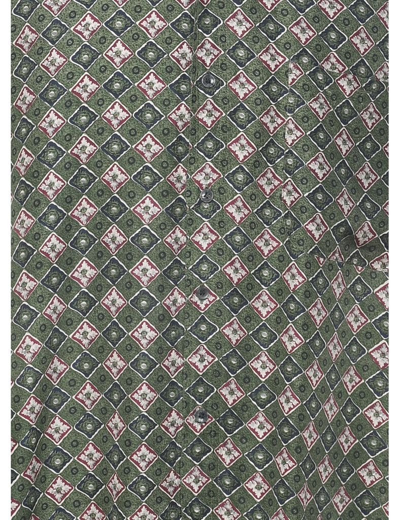1990s Silk Oleg Cassini Shirt - XL