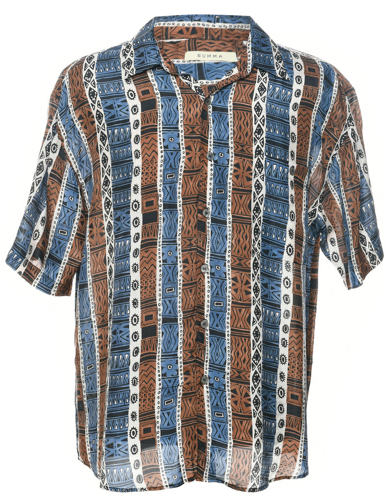 1990s Silk Shirt - L