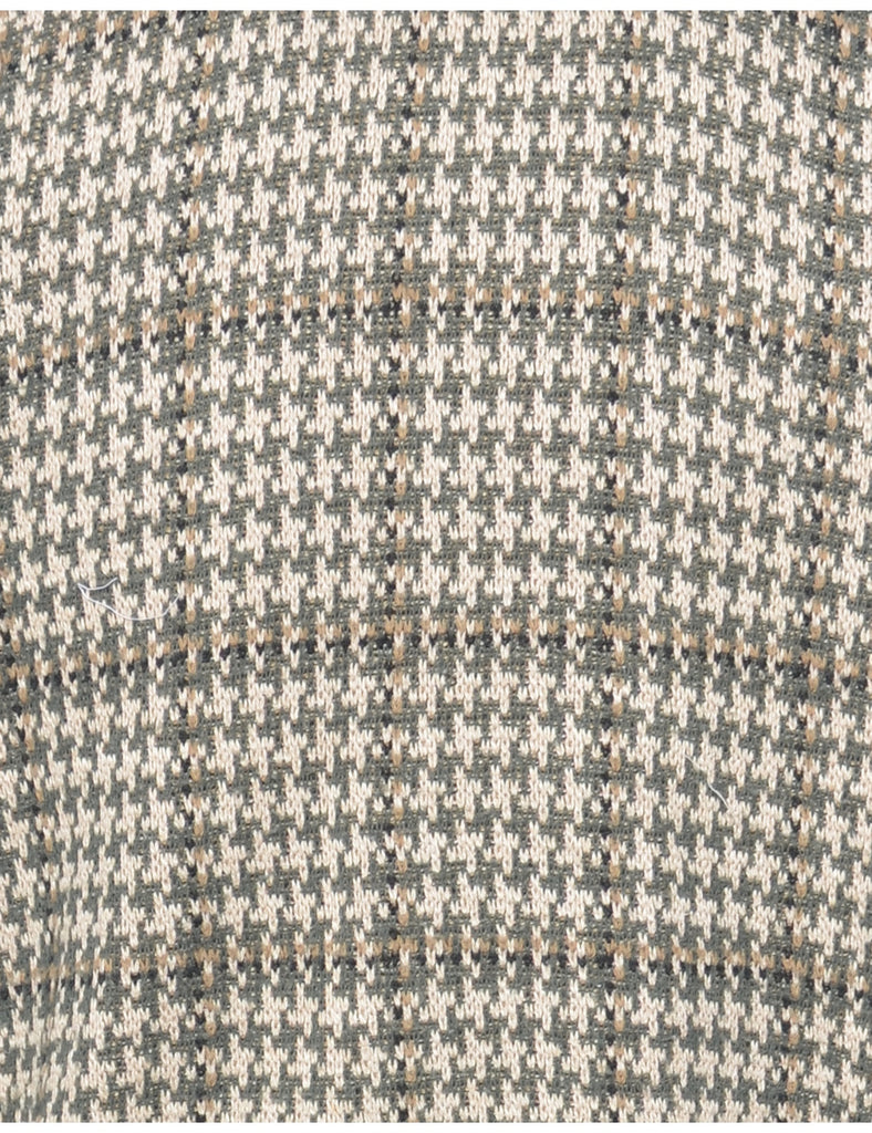 A Houndstooth Check Jumper - L