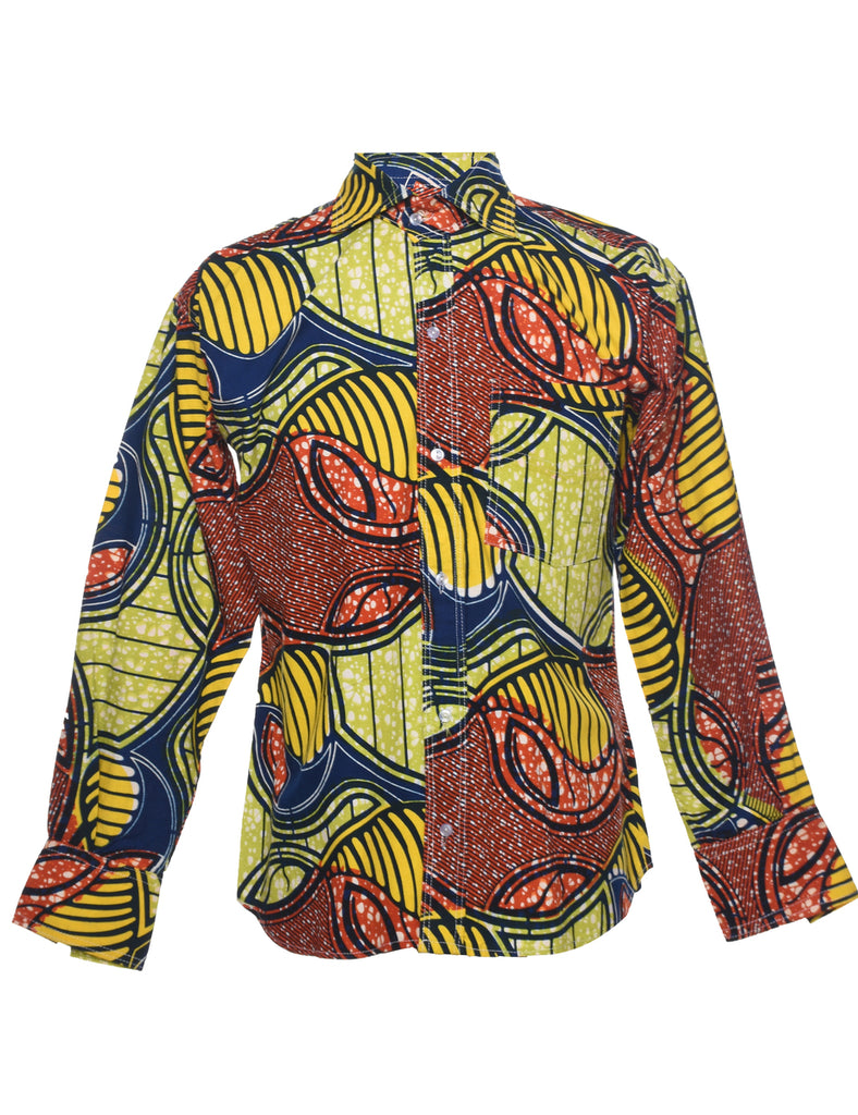 Abstract Print Shirt - S