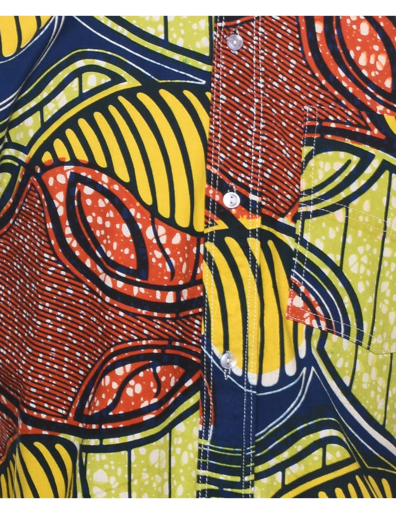 Abstract Print Shirt - S