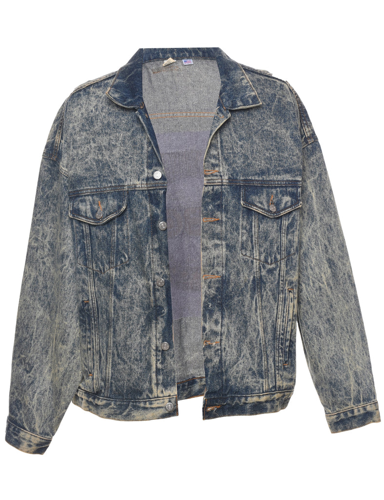 Acid Wash Denim Jacket - XL