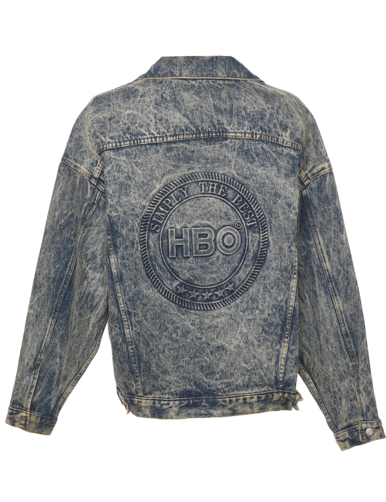 Acid Wash Denim Jacket - XL
