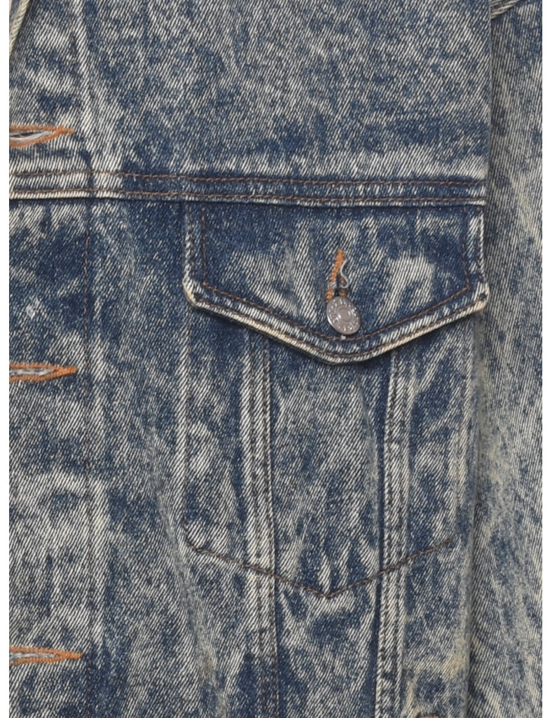 Acid Wash Denim Jacket - XL