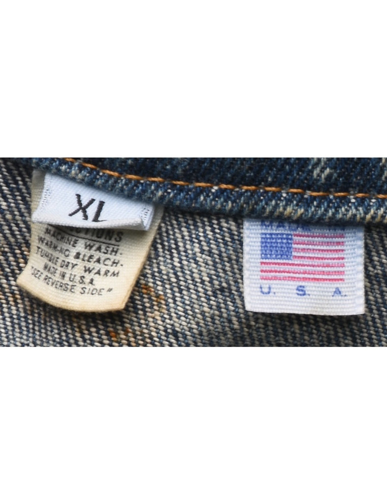 Acid Wash Denim Jacket - XL