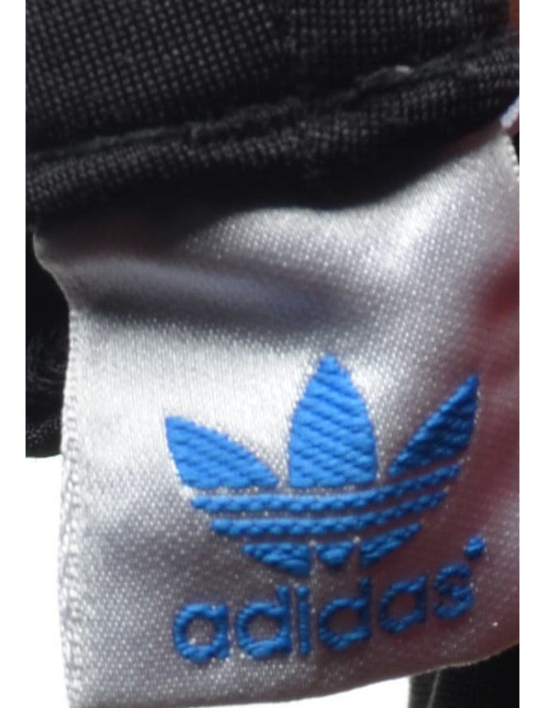Adidas Black & Maroon 3 Stripe Track Pants - W30 L31