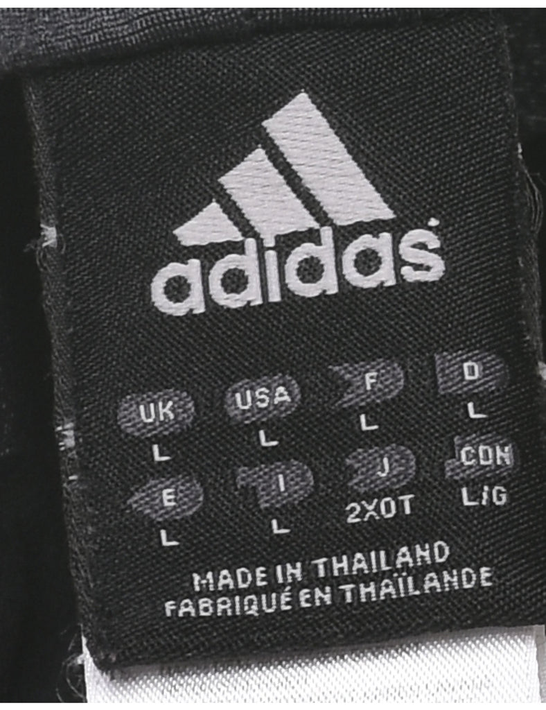 Adidas Dark Grey & Pink Track Pants - W32 L31
