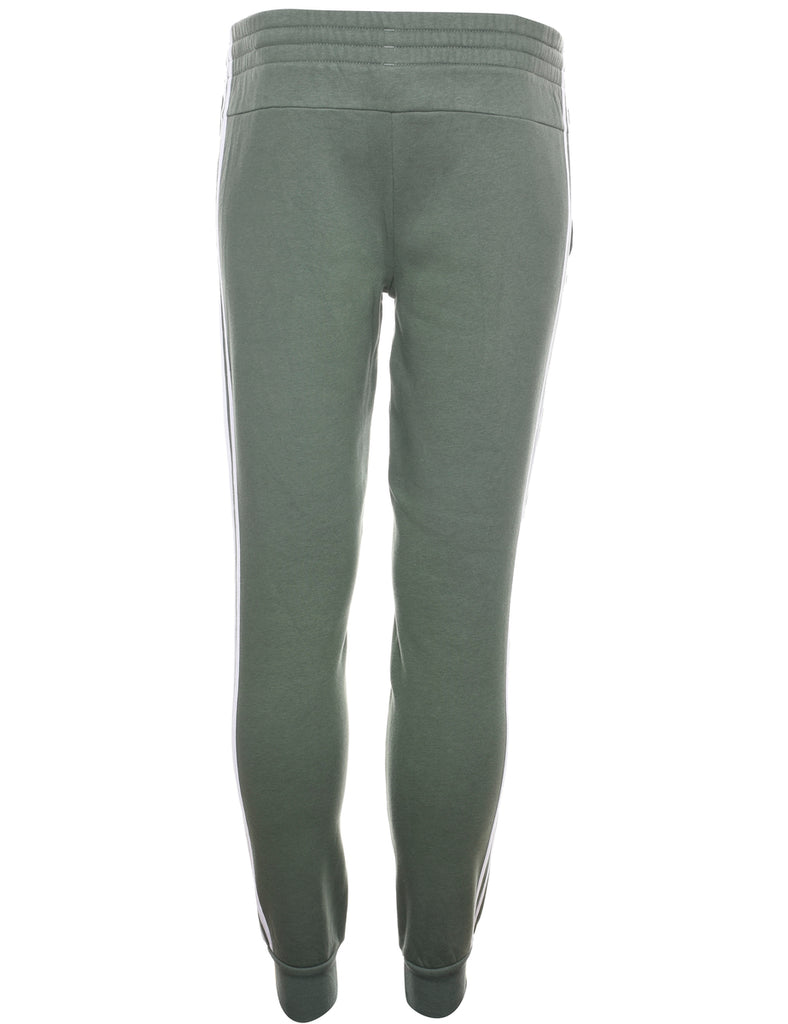 Adidas Green & White Jogging Bottoms - W30 L30