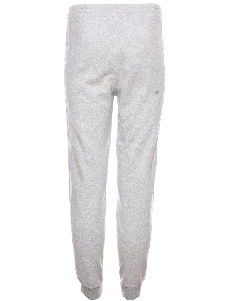 Adidas Grey & White Jogging Bottoms - W30 L29