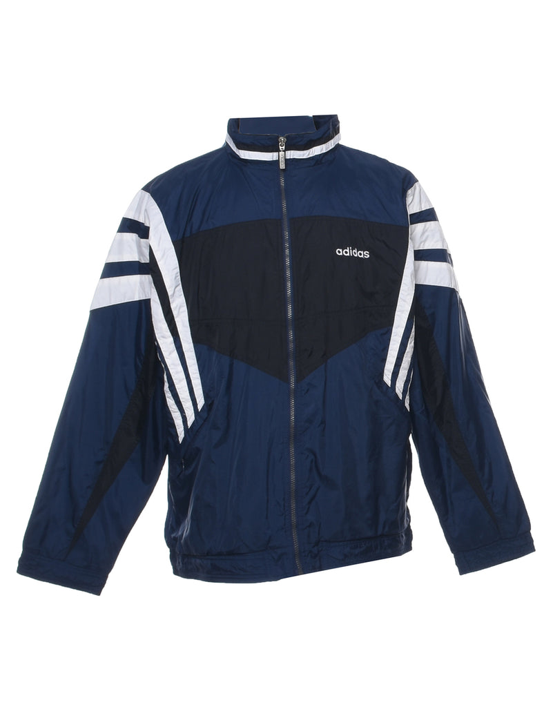 Adidas Navy Nylon Jacket - L