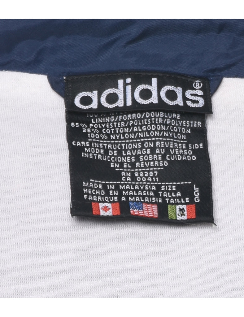 Adidas Navy Nylon Jacket - L