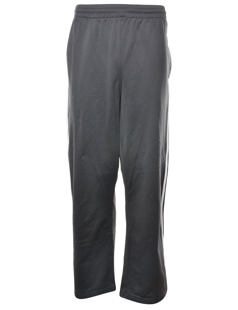 Adidas Plain Black Track Pants - W36 L31