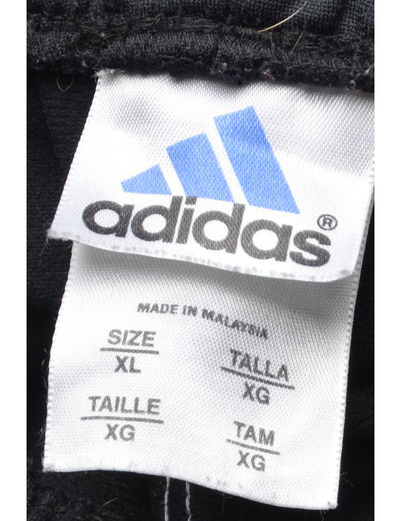 Adidas Plain Black Track Pants - W36 L31