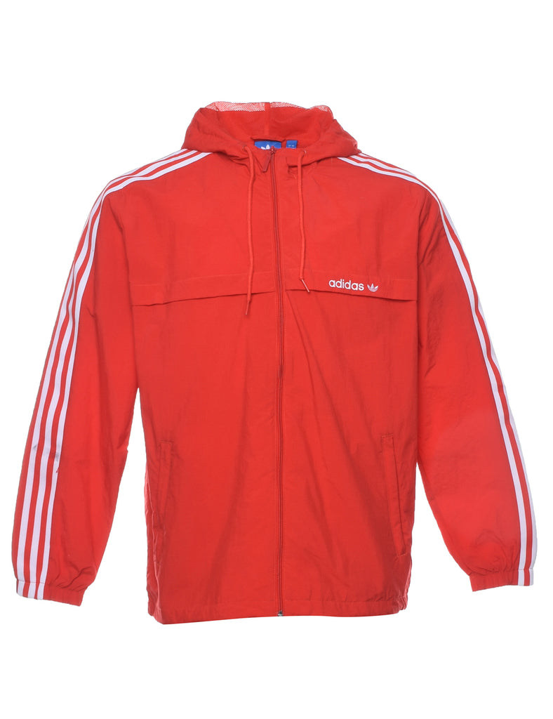 Adidas Red Nylon Jacket - L