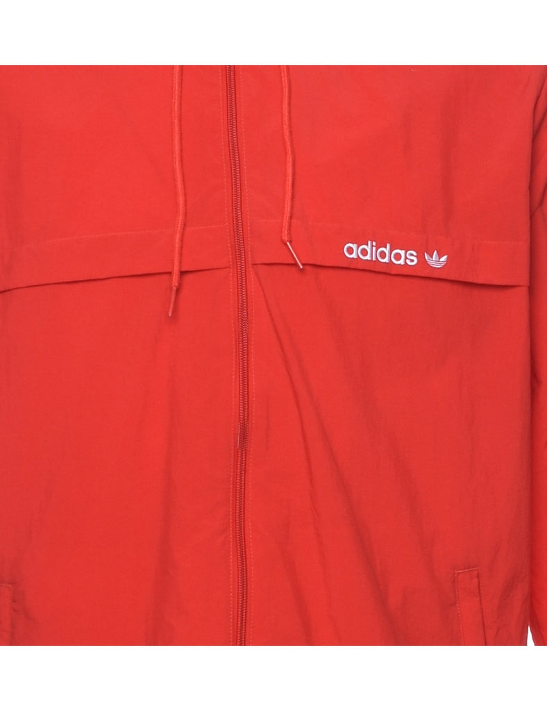 Adidas Red Nylon Jacket - L