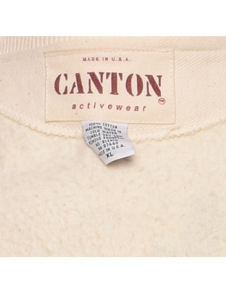 American Racing Heritage Printed Cream & Red Jacket - XL