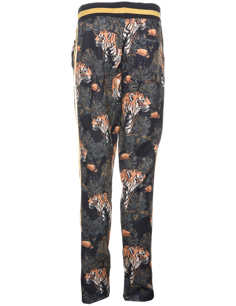 Animal Print Track Pants - W37 L33