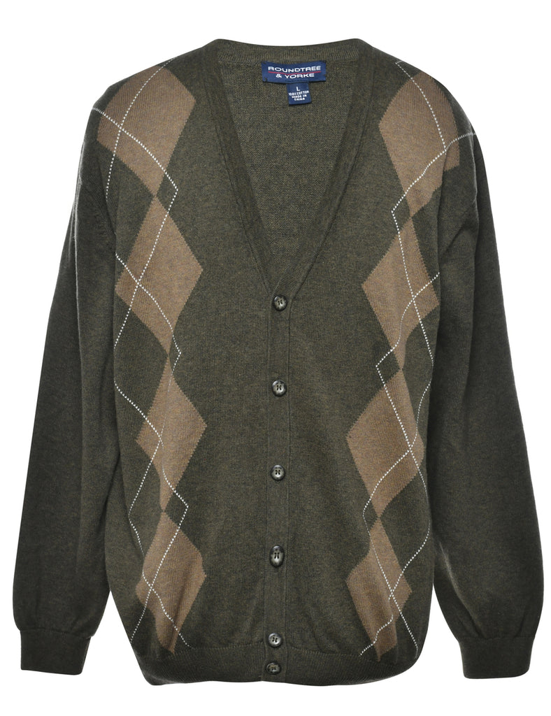 Argyle Cardigan - L