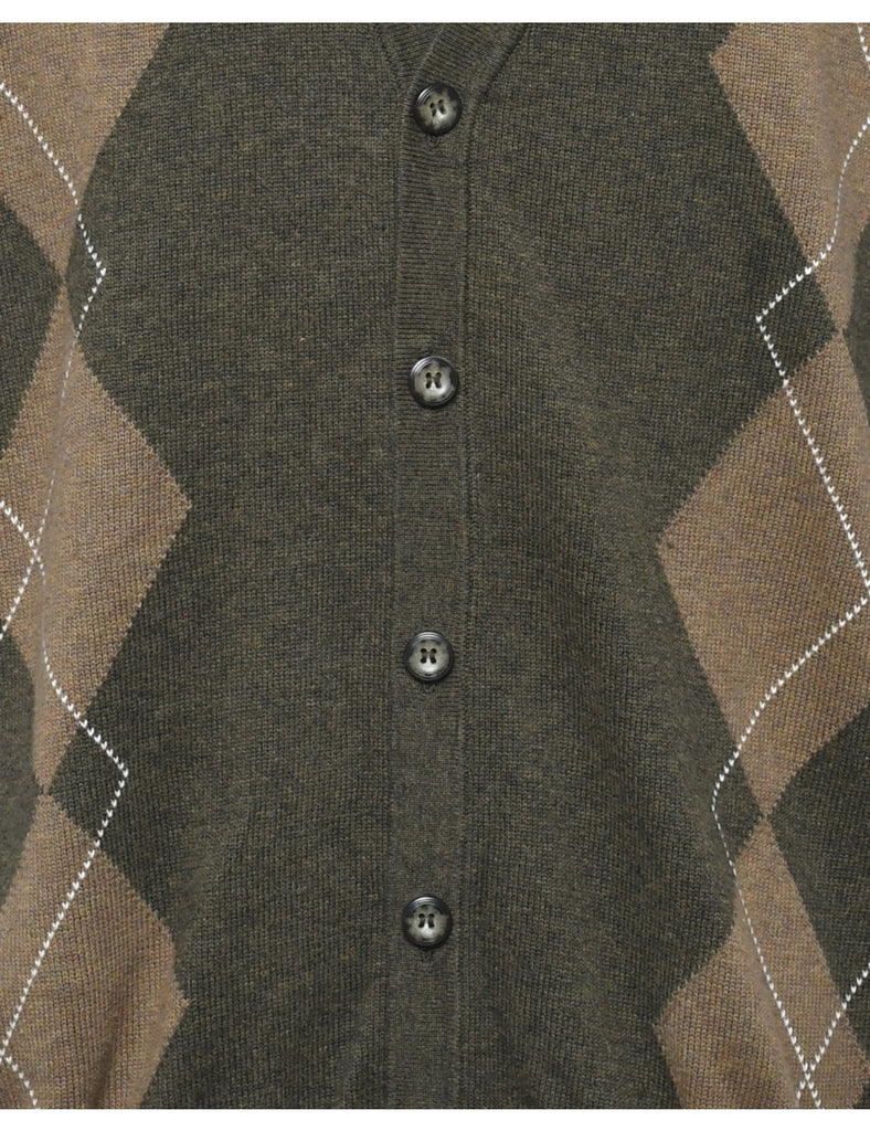 Argyle Cardigan - L