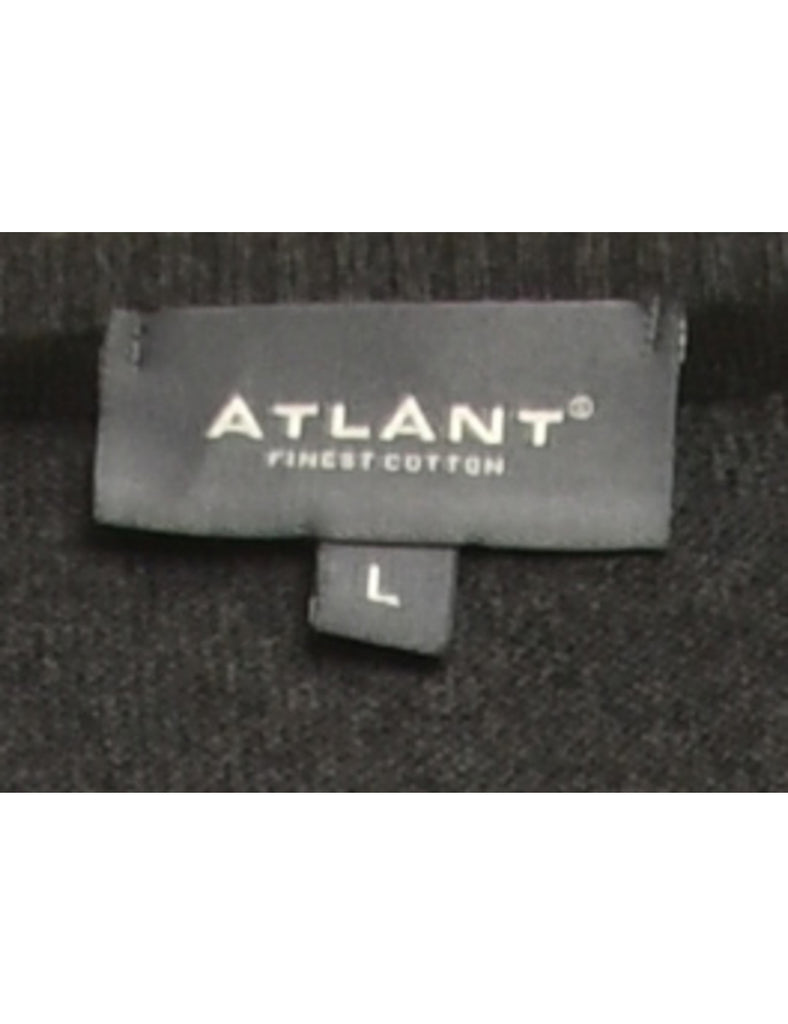 Argyle Dark Grey Jumper - L
