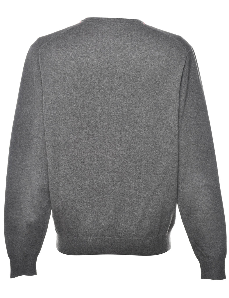Argyle Knit Jumper - M