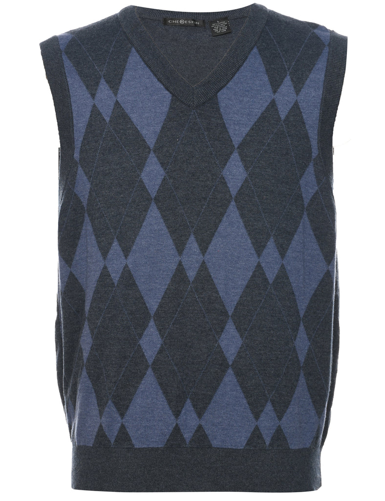 Argyle Sweater Vest - L