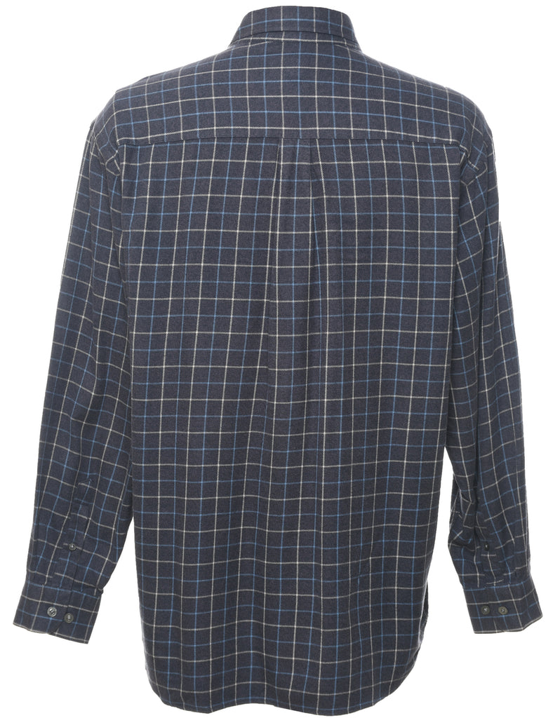 Arnold Palmer Blue & Grey Checked Shirt - L