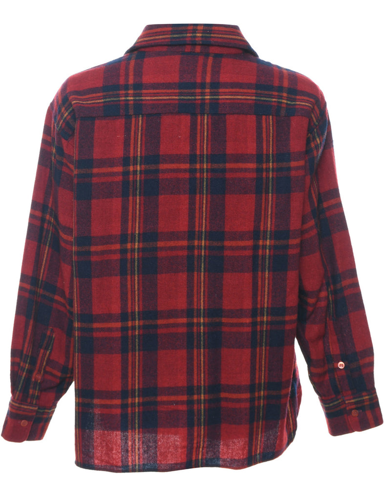 Arrow Checked 1990s Flannel Shirt - XL