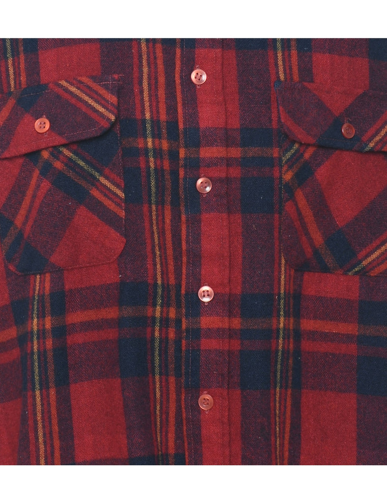Arrow Checked 1990s Flannel Shirt - XL