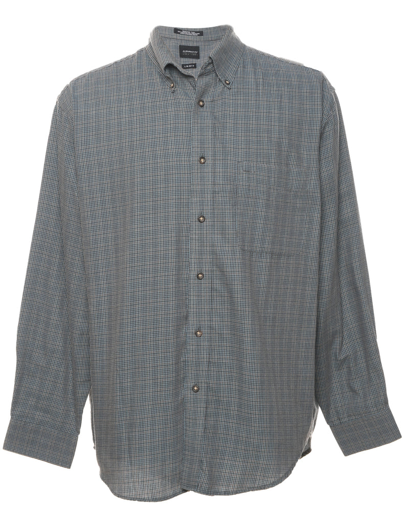 Arrow Checked Grey Shirt - L
