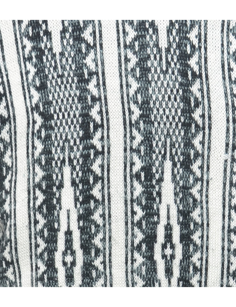 Aztec Knit Jumper - M