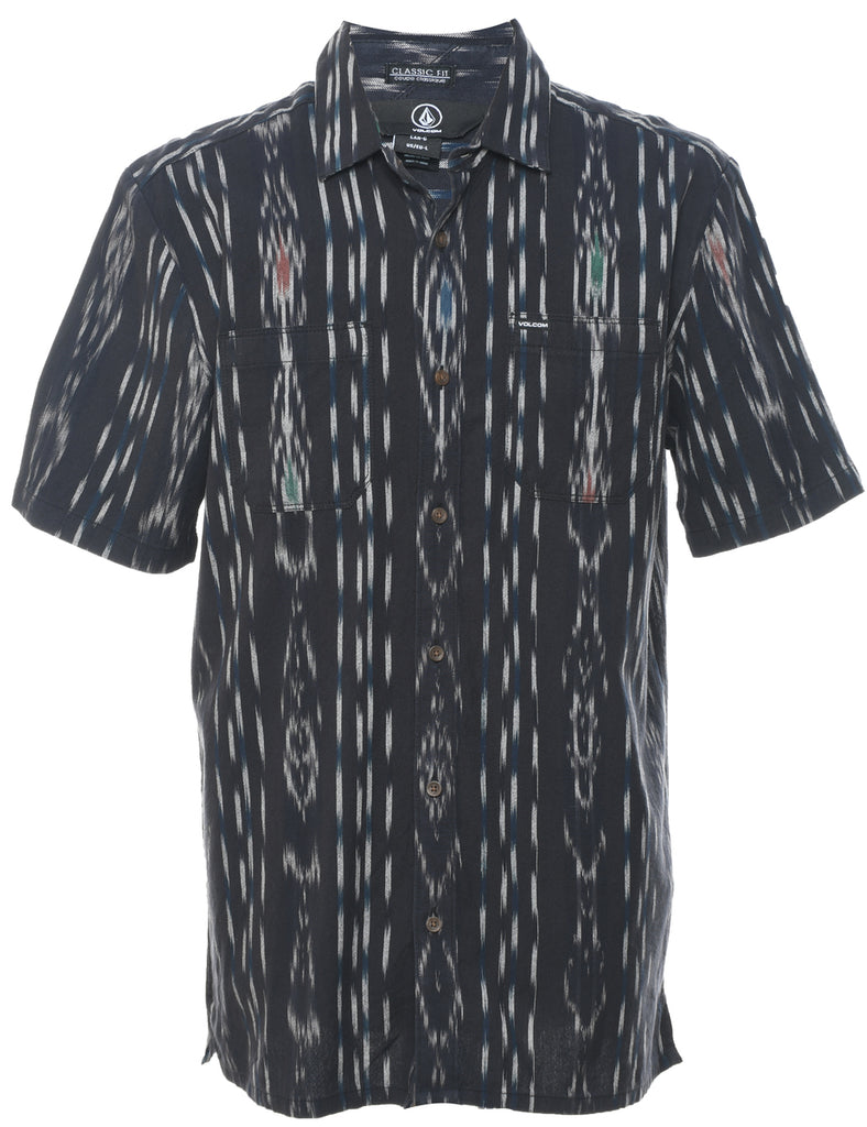 Aztec Pattern Short Sleeved Shirt - L