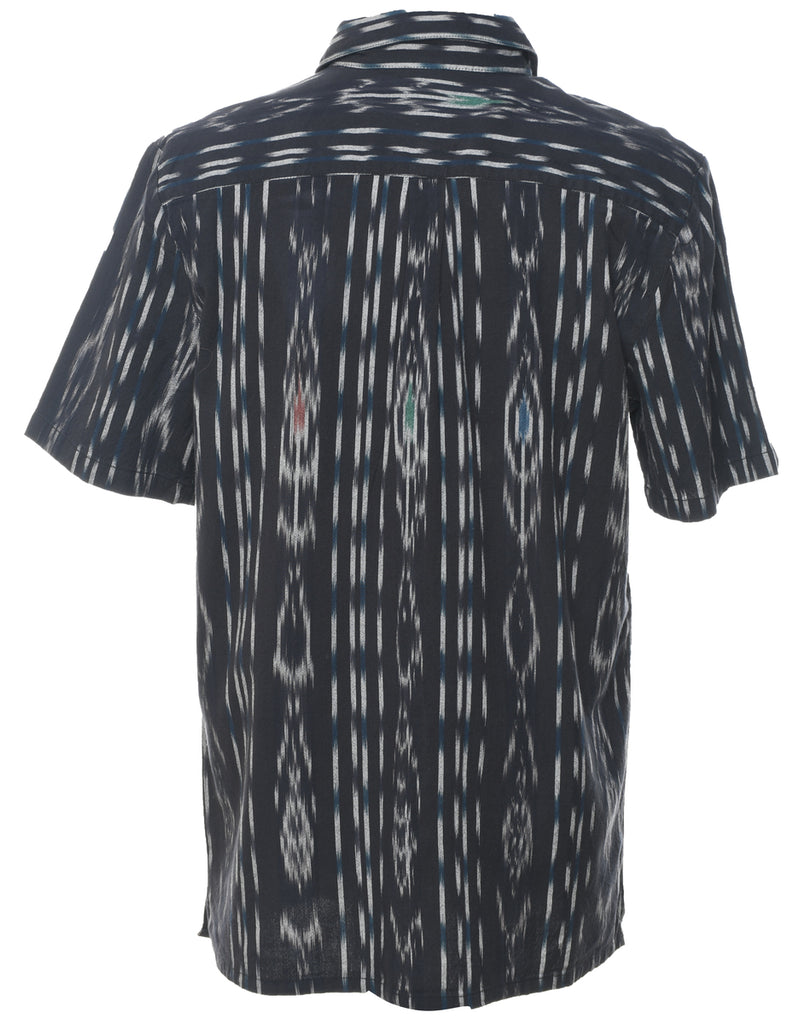 Aztec Pattern Short Sleeved Shirt - L