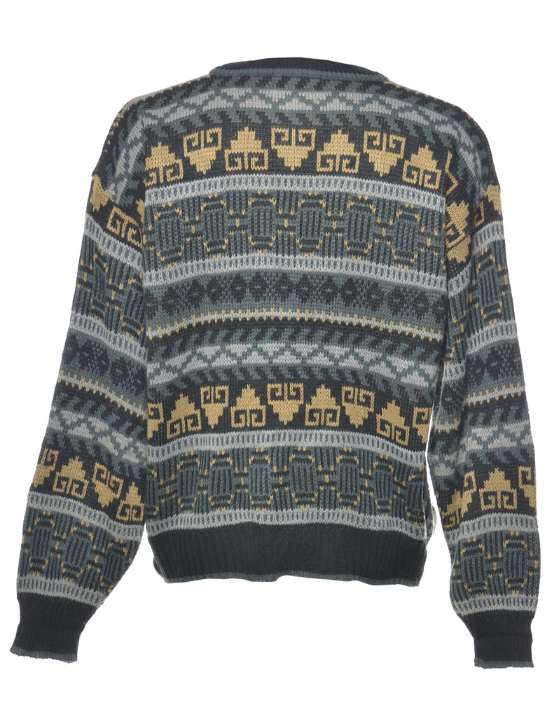 Aztec Print Jumper - L