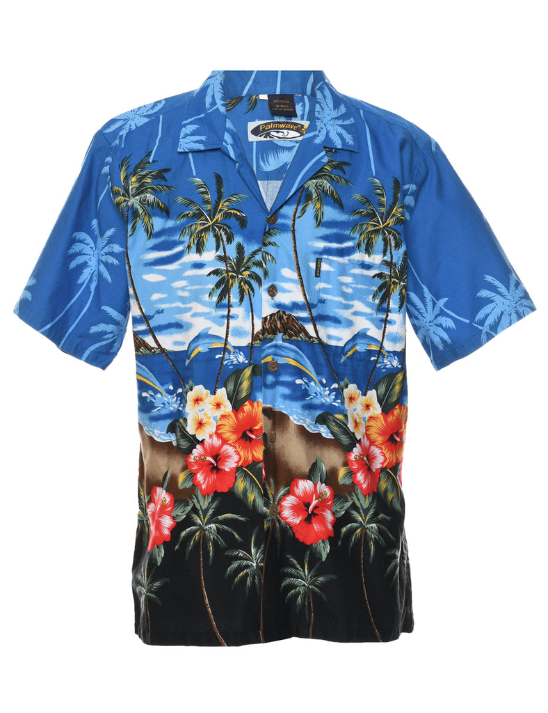 Beach Hawaiian Shirt - L