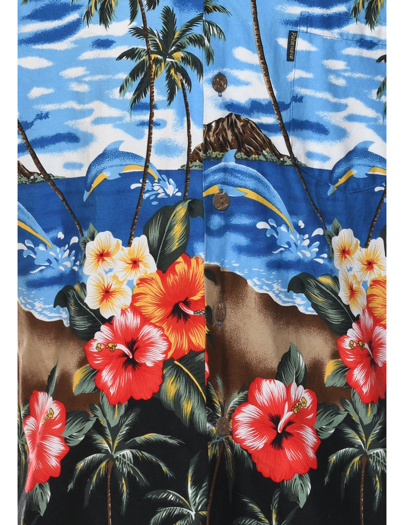 Beach Hawaiian Shirt - L