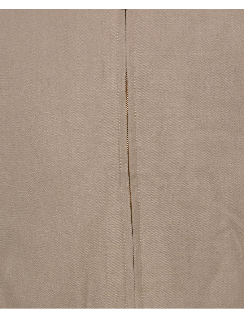 Beige Bomber Jacket - L