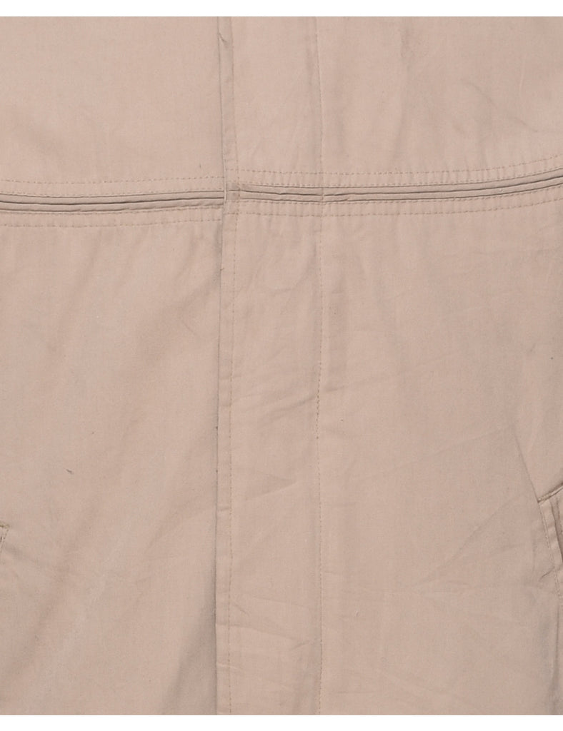 Beige Bomber Jacket - M
