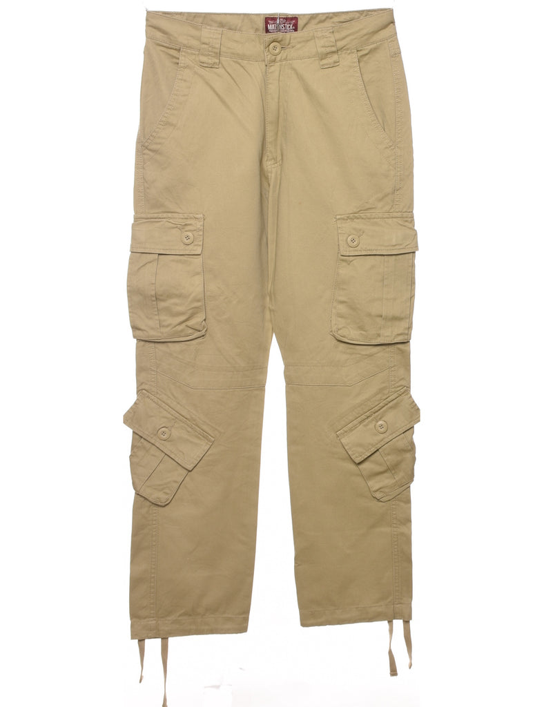 Beige Cargo Trousers - W32 L30