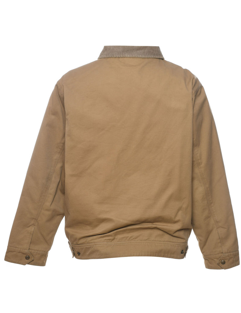 Beige Classic Zip-Front Jacket - XL