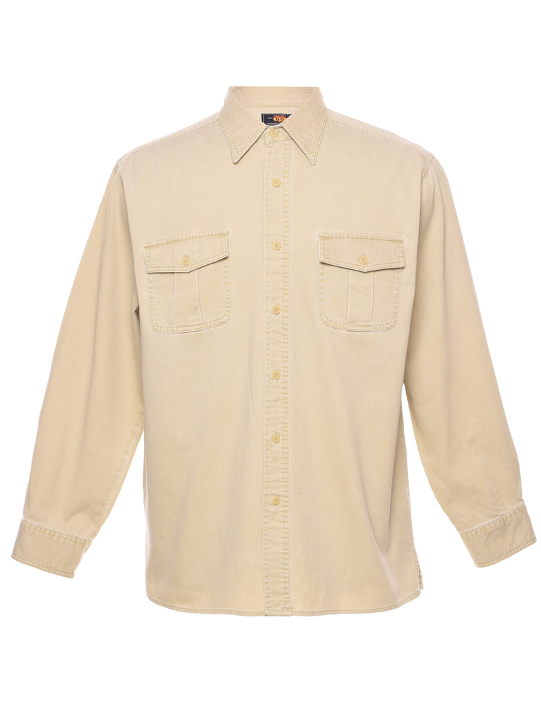Beige Denim Shirt - L
