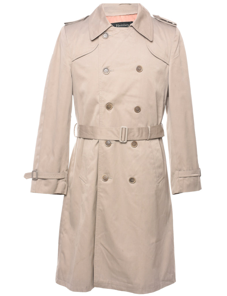 Beige Trench Coat - L