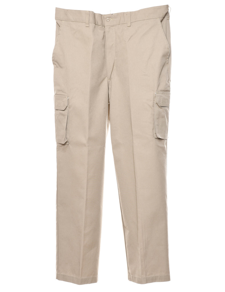 Beige Y2K Cargo Trousers  - W36 L31