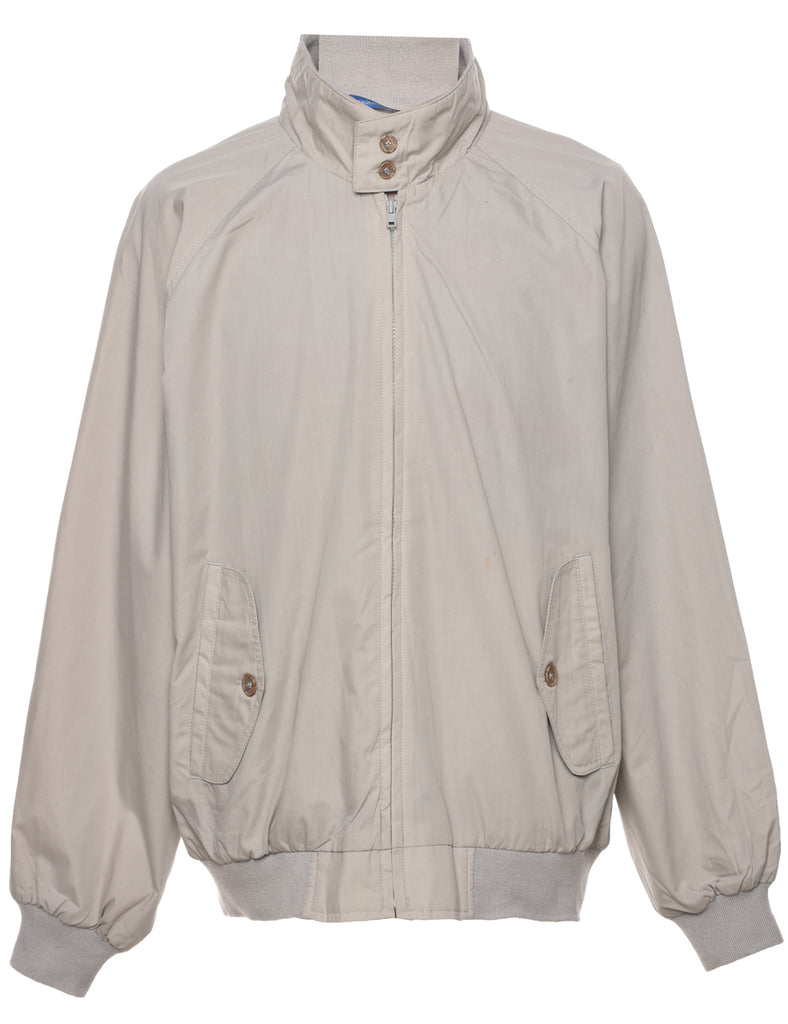 Beige Zip Front Jacket - XL