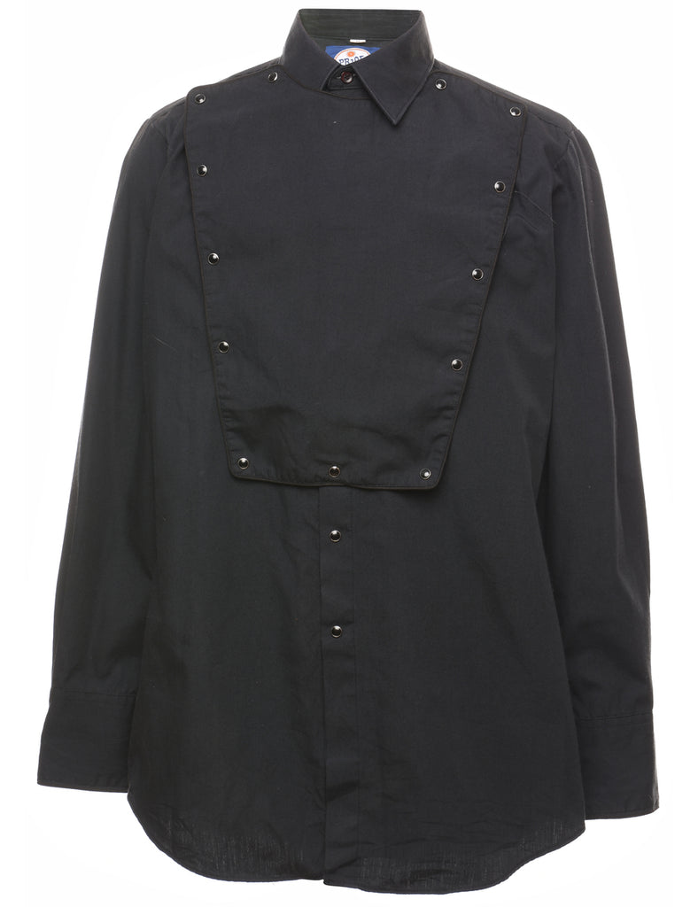 Bib Front Western Shirt - M