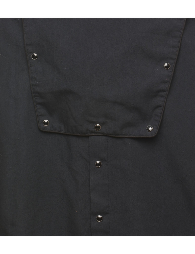 Bib Front Western Shirt - M